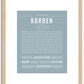 Korben | Name Art Print