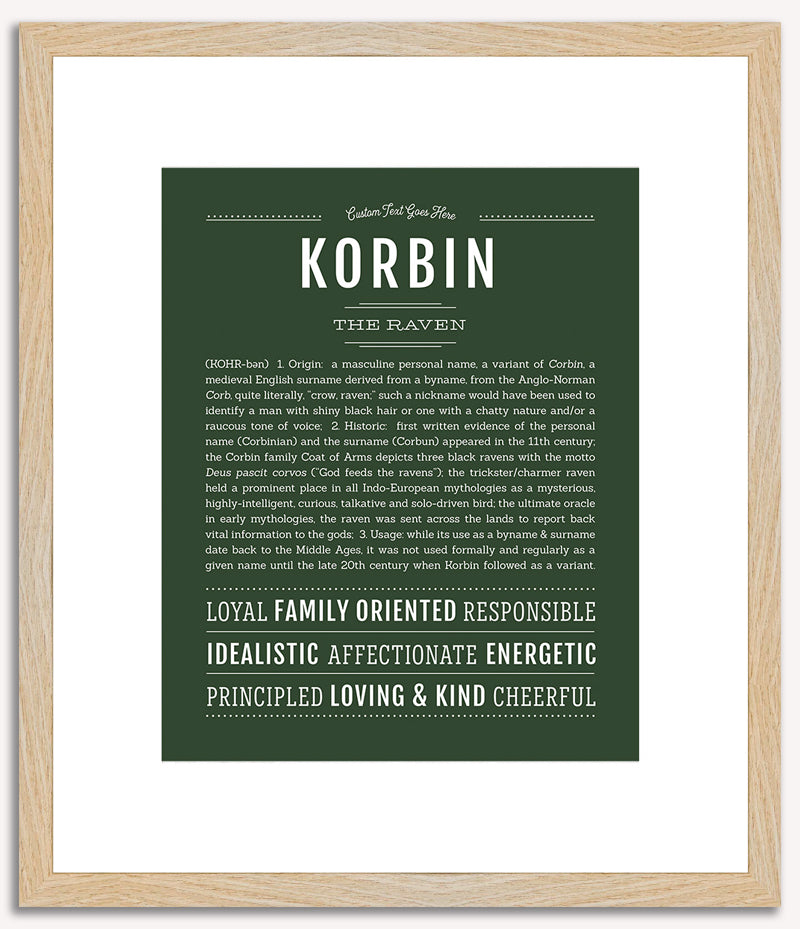 Korbin | Name Art Print