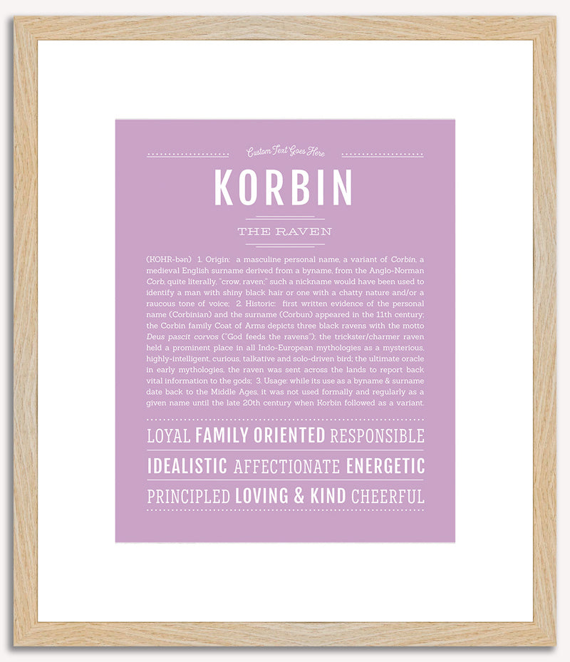 Korbin | Name Art Print