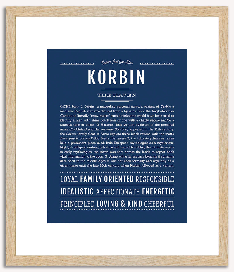 Korbin | Name Art Print