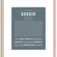 Korbin | Name Art Print