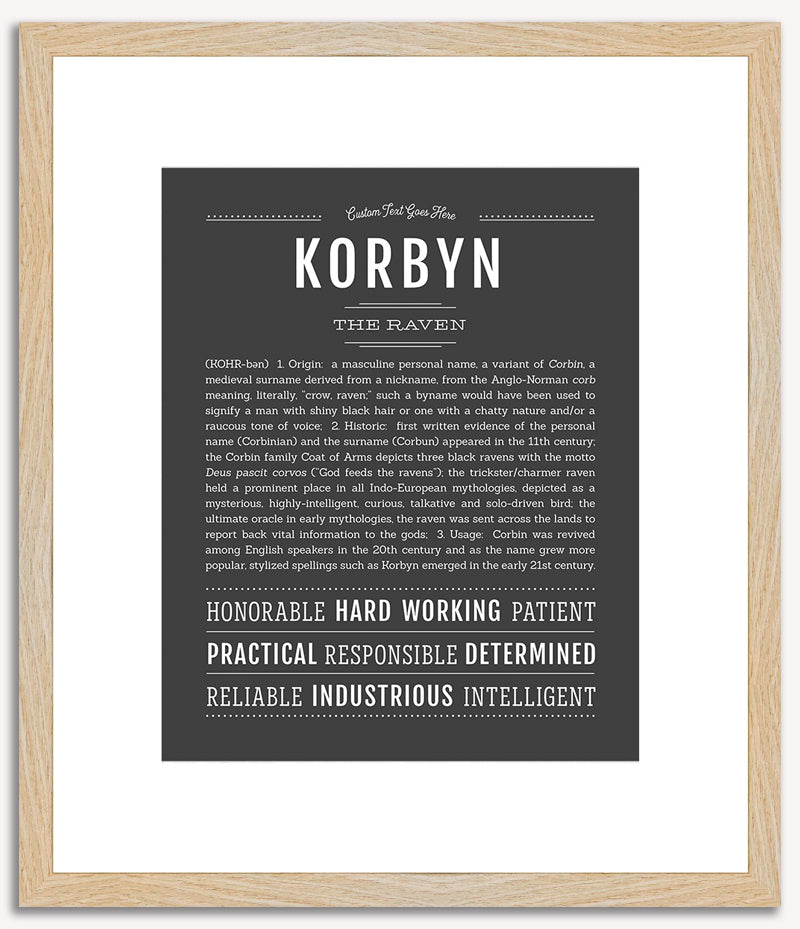 Korbyn | Name Art Print