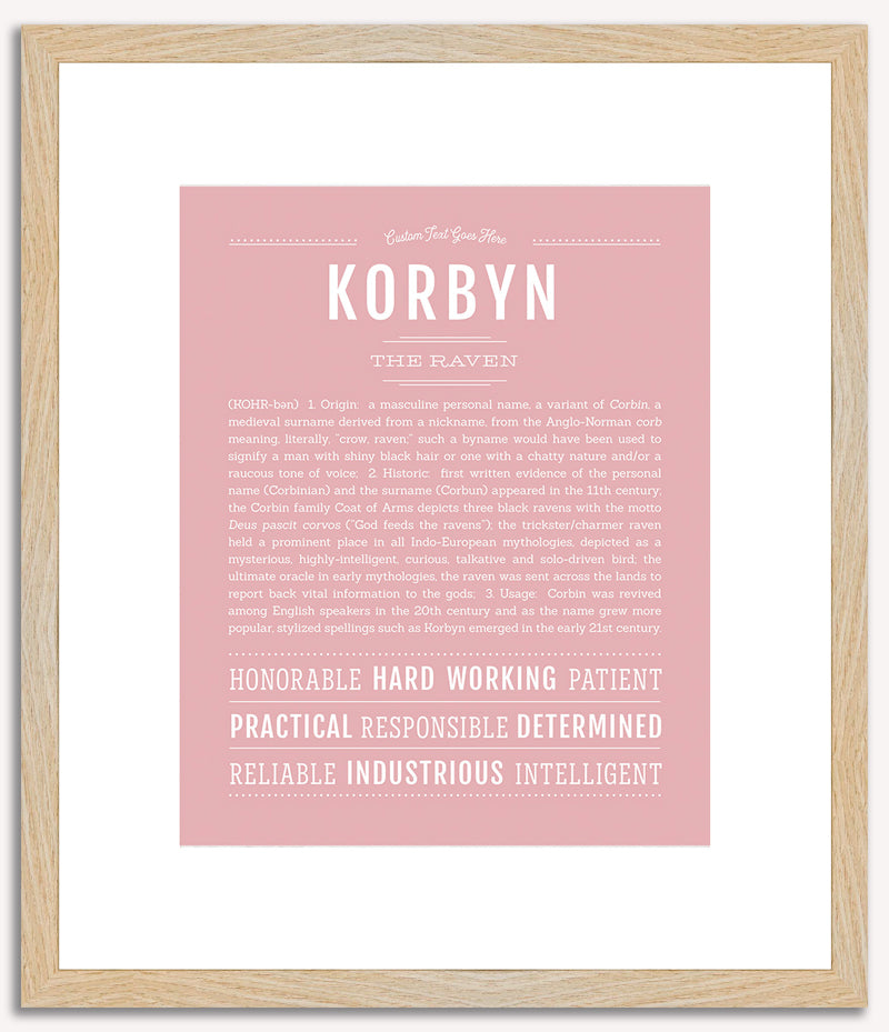 Korbyn | Name Art Print