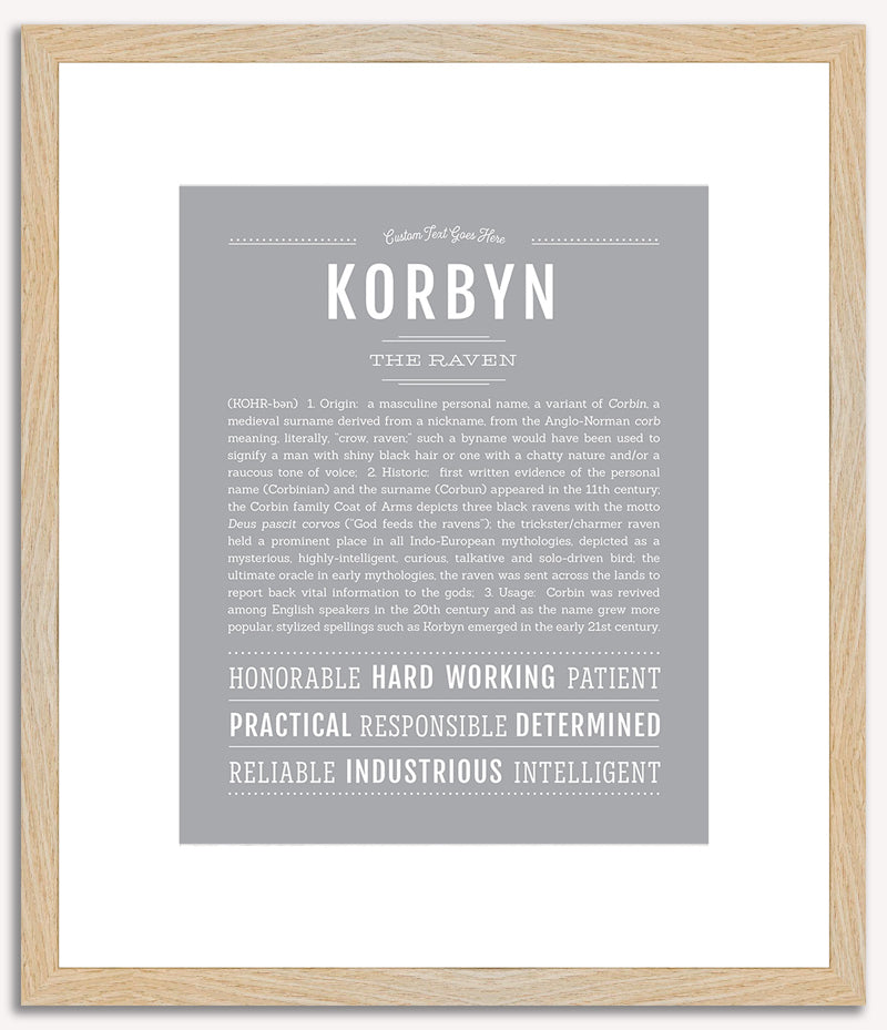 Korbyn | Name Art Print