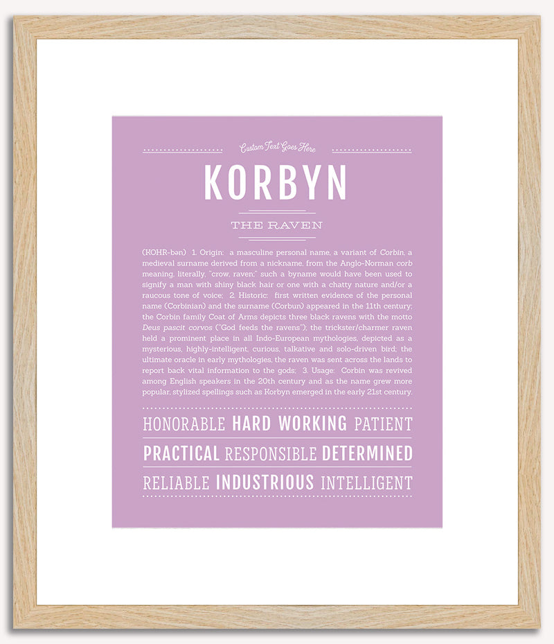 Korbyn | Name Art Print