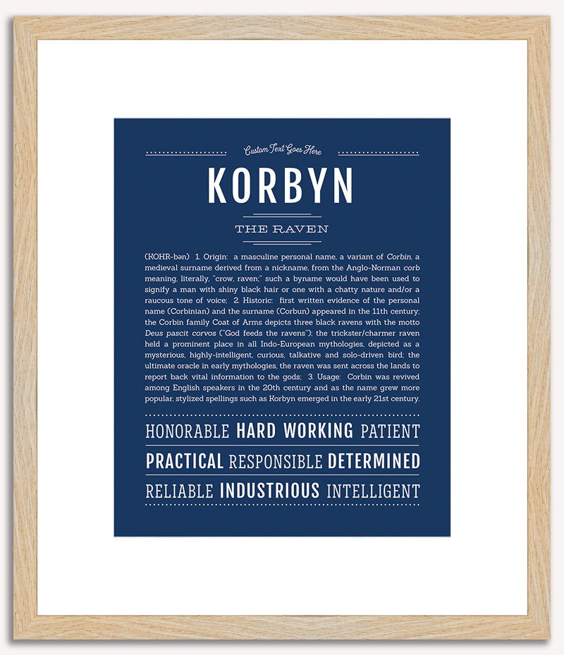 Korbyn | Name Art Print