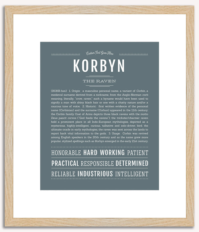 Korbyn | Name Art Print