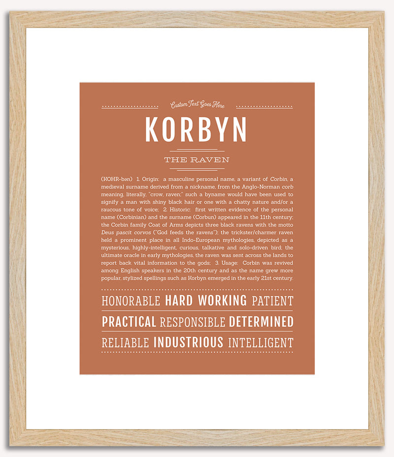 Korbyn | Name Art Print