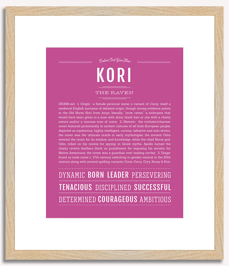 Kori | Name Art Print