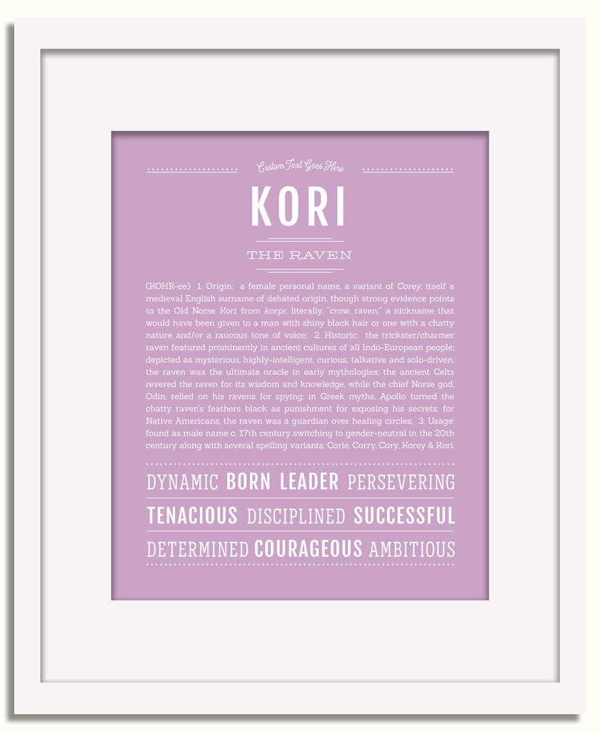 Frame Options | Lilac | White Frame, Matted