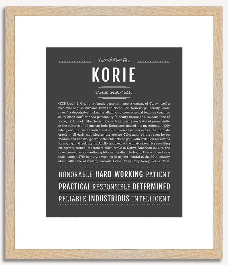 Korie | Name Art Print