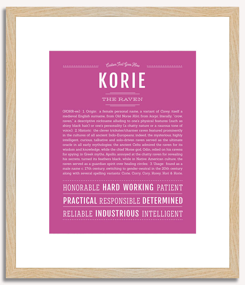 Korie | Name Art Print