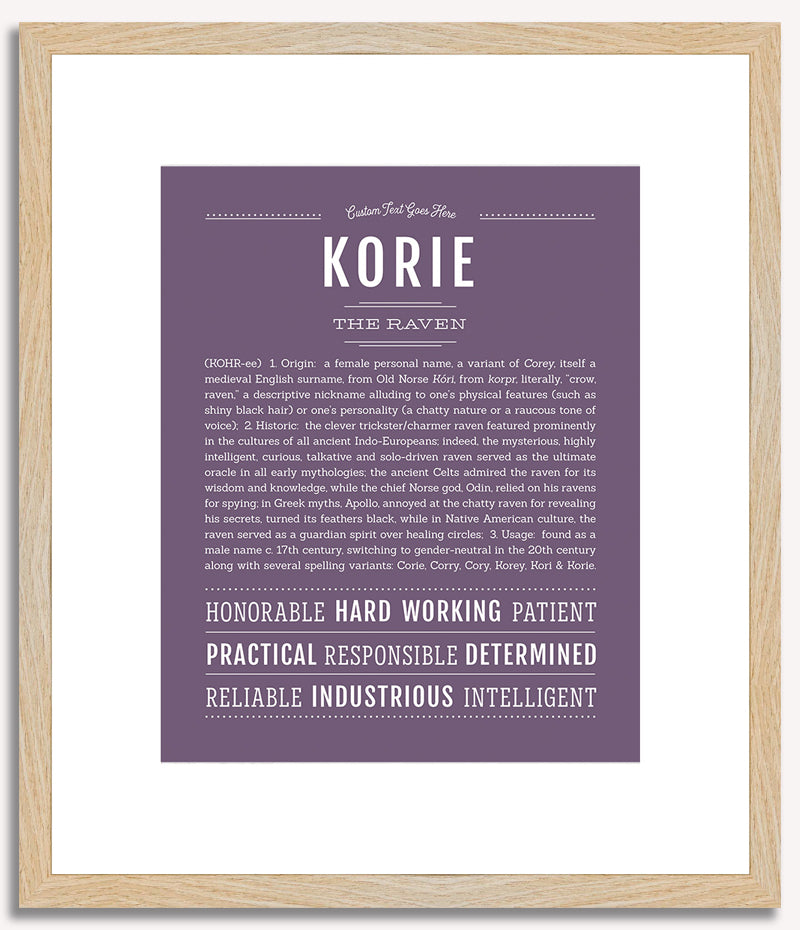 Korie | Name Art Print