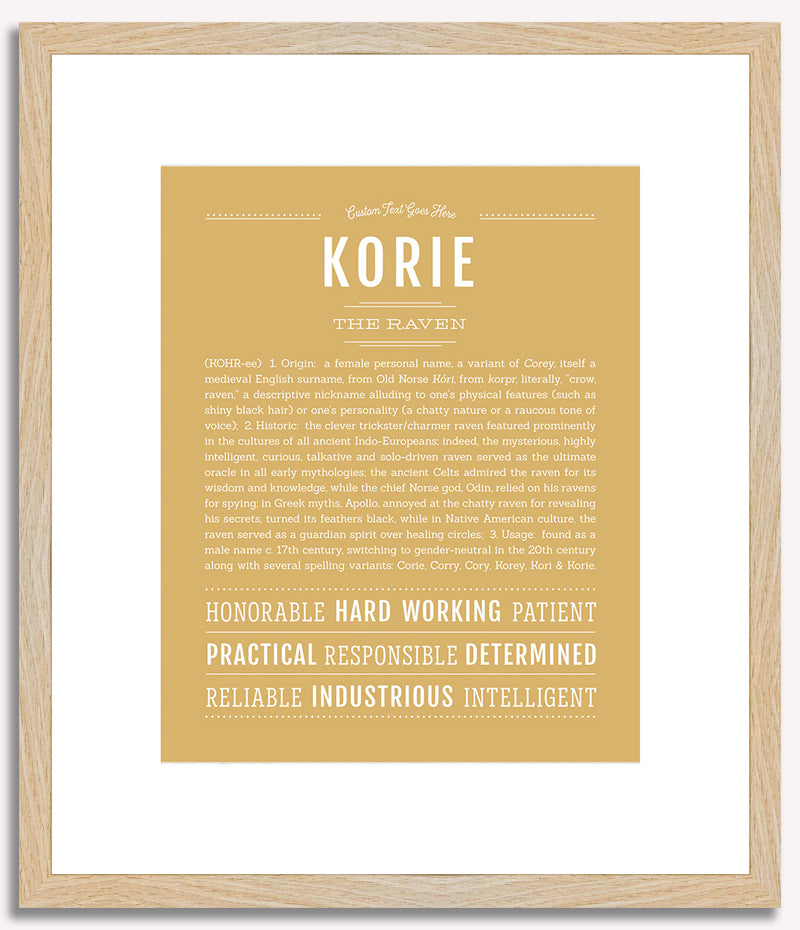 Korie | Name Art Print