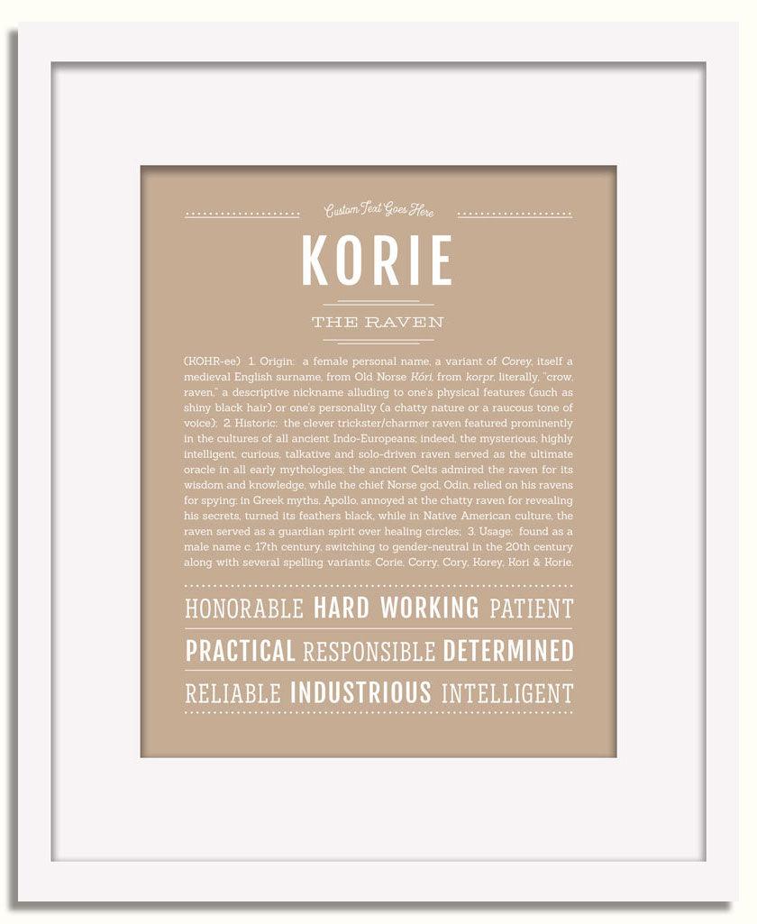 Frame Options | Tan | White Frame, Matted