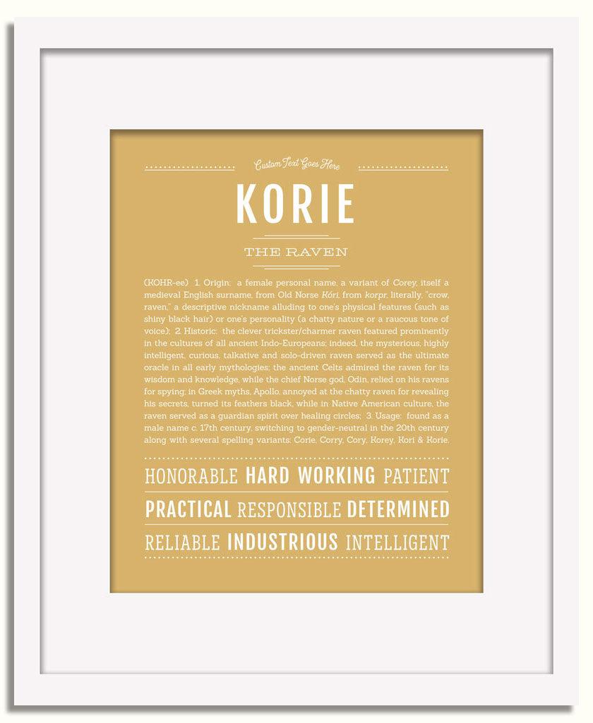 Frame Options | Matte Gold | White Frame, Matted