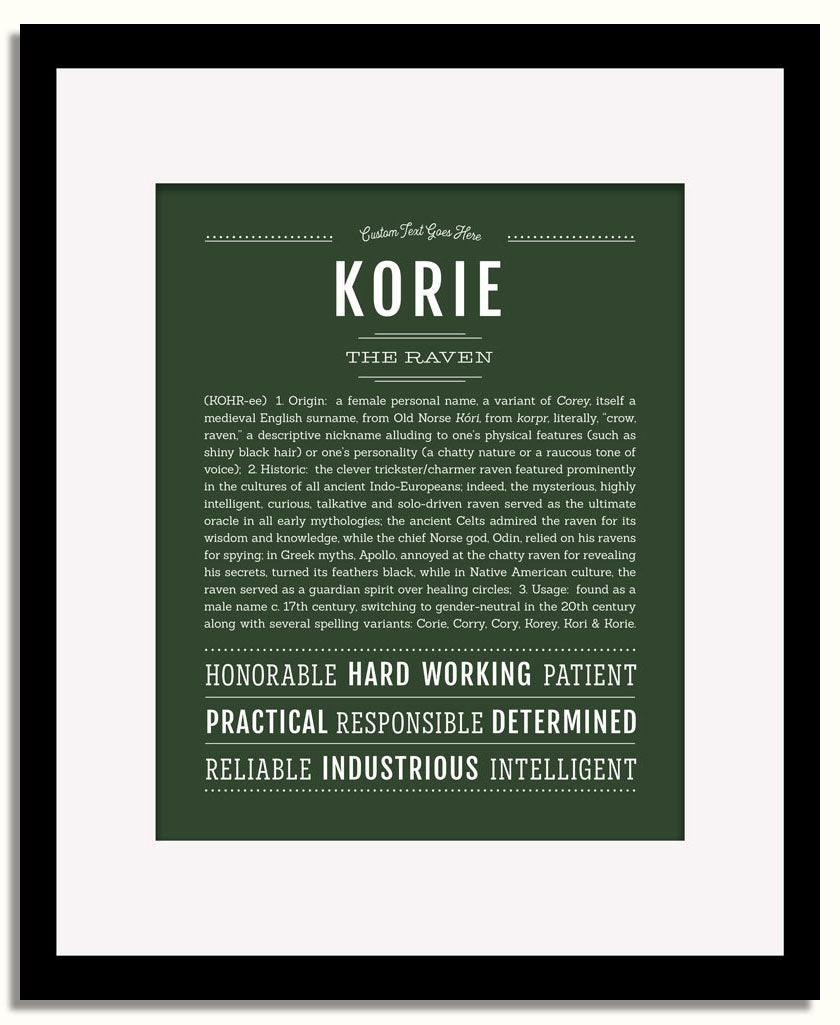 Frame Options | Deep Forest | Black Frame, Matted