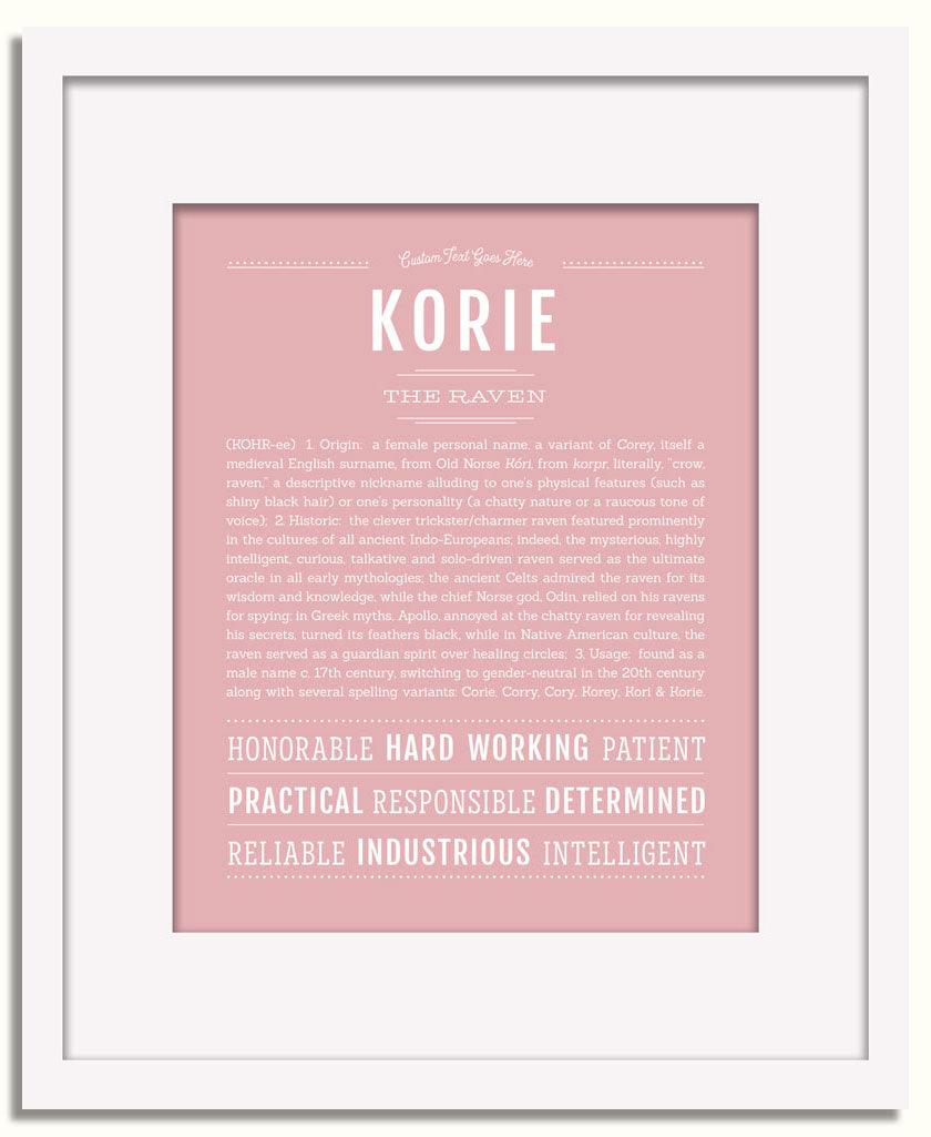 Frame Options | Dusty Rose | White Frame, Matted