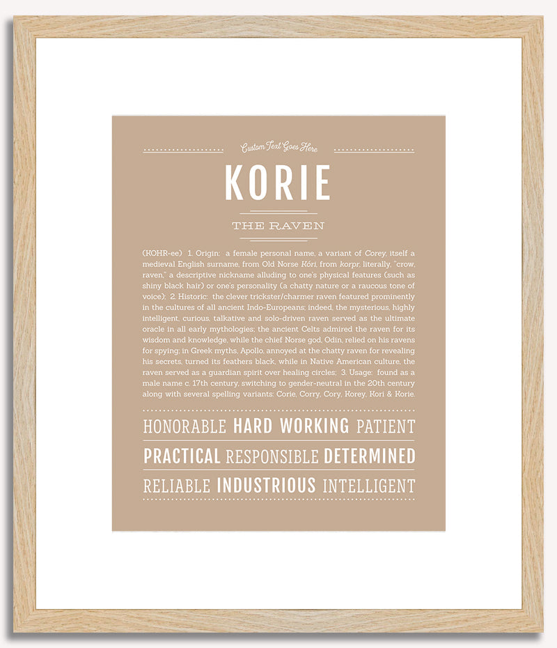 Korie | Name Art Print