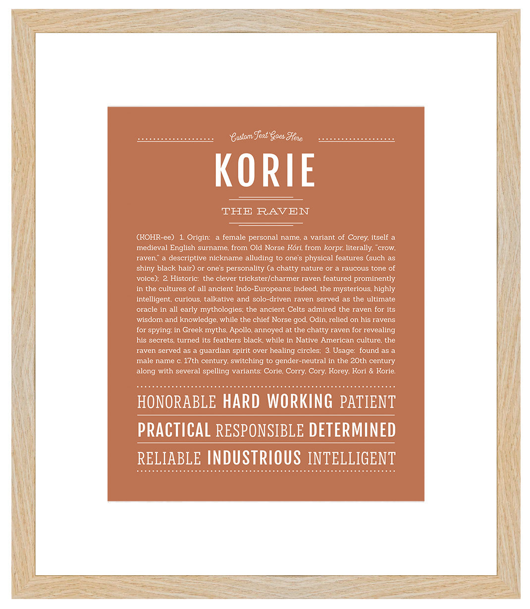 Korie | Name Art Print