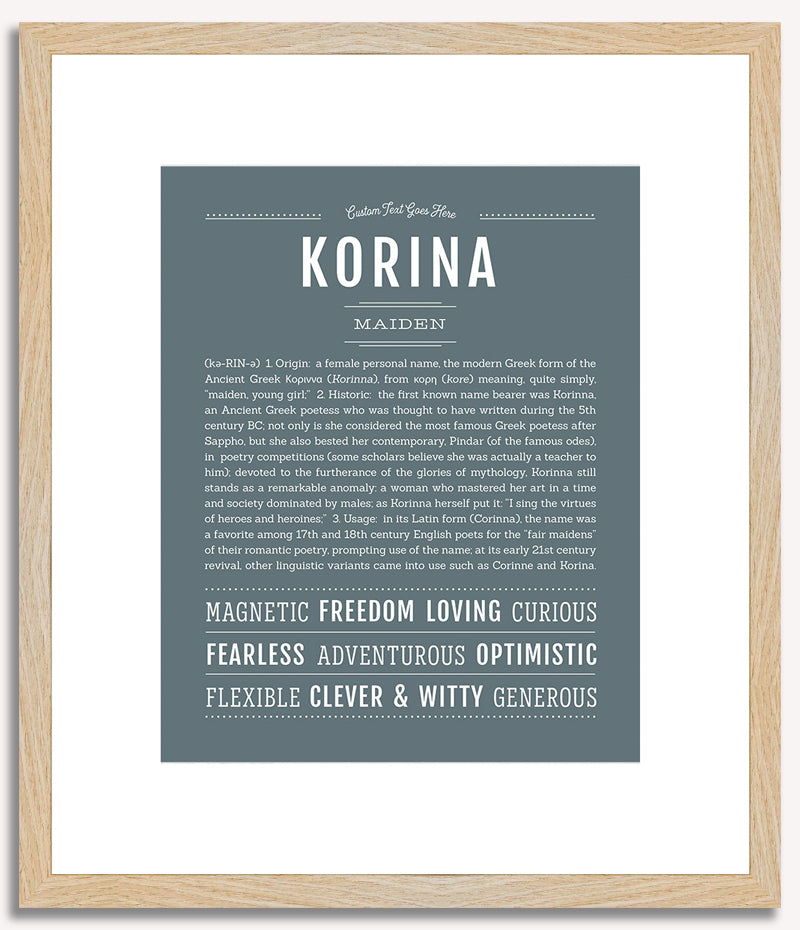 Korina | Name Art Print