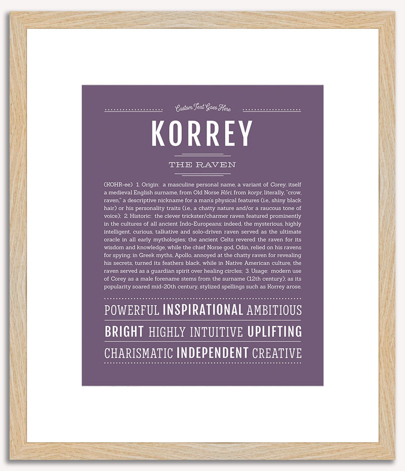 Korrey | Name Art Print