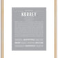 Korrey | Name Art Print