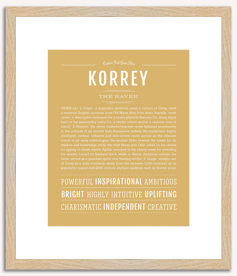 Korrey | Name Art Print