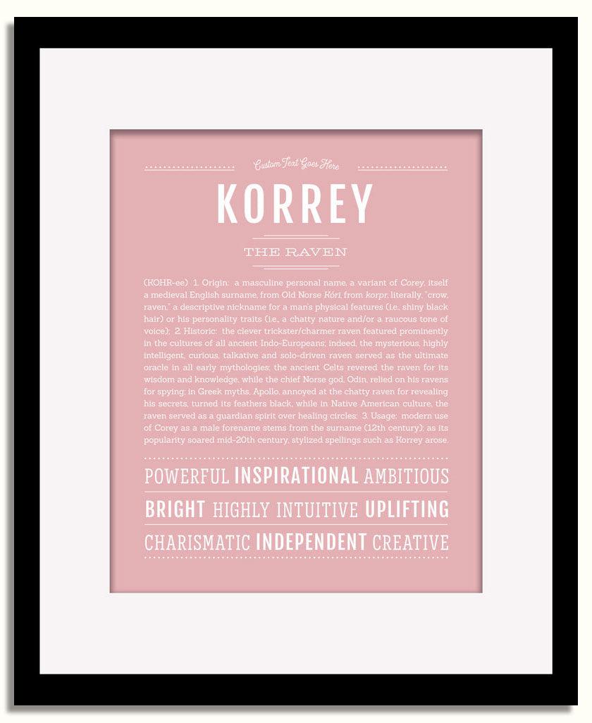 Frame Options | Dusty Rose | Black Frame, Matted