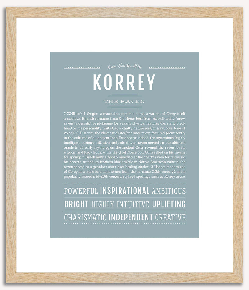 Korrey | Name Art Print