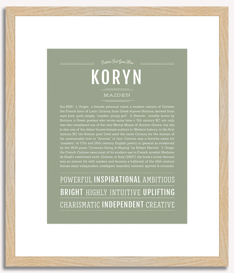 Koryn | Name Art Print