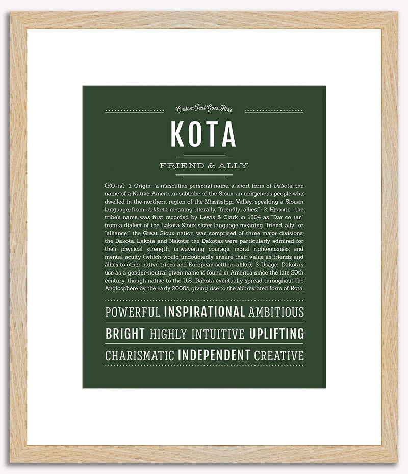 Kota | Name Art Print