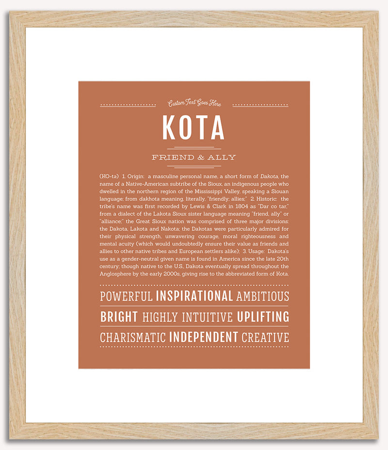 Kota | Name Art Print