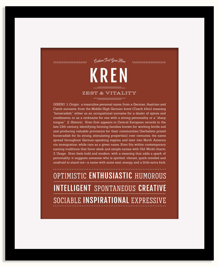 Frame Options | Bordeaux | Black Frame, Matted