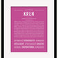 Frame Options | Dark Pink | Black Frame, Matted