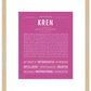 Frame Options | Dark Pink | Maple Frame, Matted