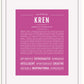Frame Options | Dark Pink | White Frame, Matted