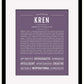 Frame Options | Deep Purple | Black Frame, Matted