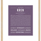 Frame Options | Deep Purple | Maple Frame, Matted
