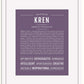Frame Options | Deep Purple | White Frame, Matted
