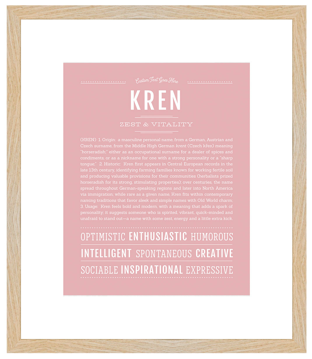 Frame Options | Dusty Rose | Maple Frame, Matted