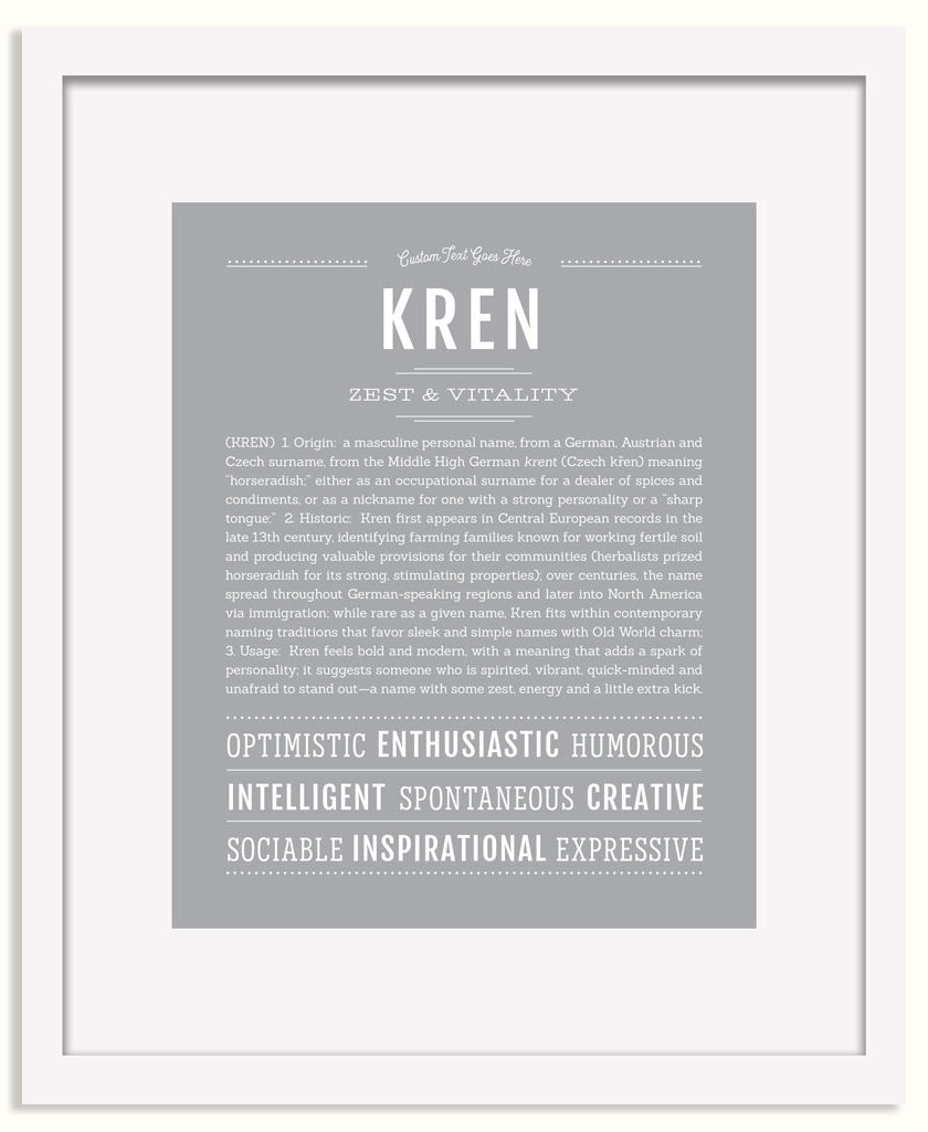 Frame Options | Light Gray | White Frame, Matted