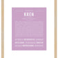 Frame Options | Lilac | Maple Frame, Matted