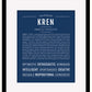Frame Options | Midnight Blue | Black Frame, Matted