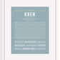 Frame Options | Powder Blue | White Frame, Matted