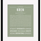 Frame Options | Sage | Black Frame, Matted