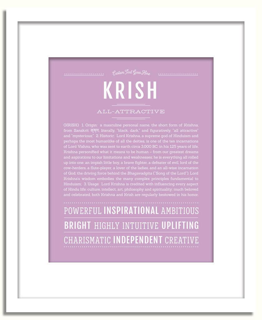 Frame Options | Lilac | White Frame, Matted