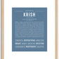 Krish | Name Art Print