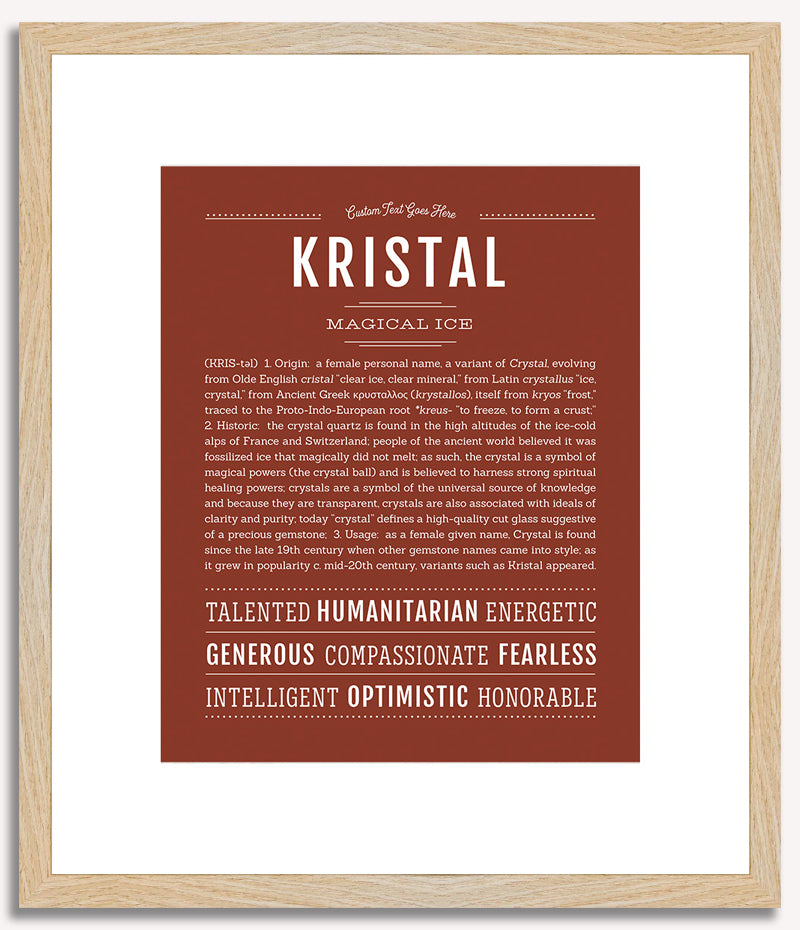 Kristal | Name Art Print