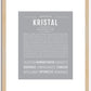 Kristal | Name Art Print